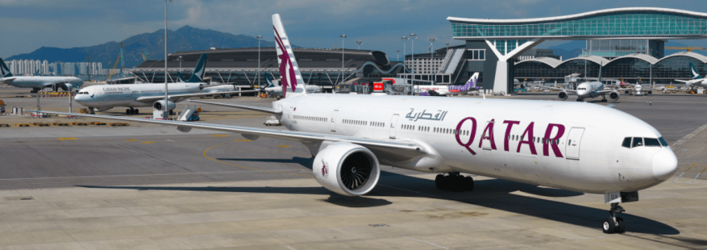 Neil Scrivener reviews Qatar Airways Hong Kong to Doha QR815 in Business Class on the Boeing 777.